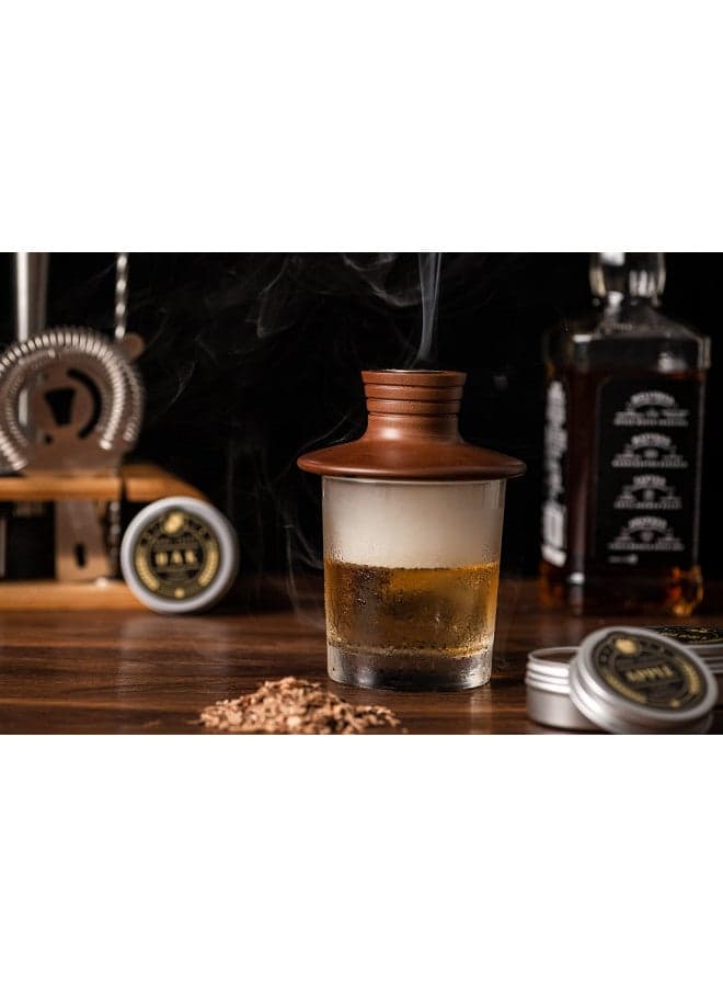 Bourbon Gifts for Men - Cocktail Smoker Kit with Torch and Wood Chips for Whiskey and Bourbon, Old Fashioned Cocktail Kit, Whiskey Gifts, for Dad, Husband and Cocktail Lovers