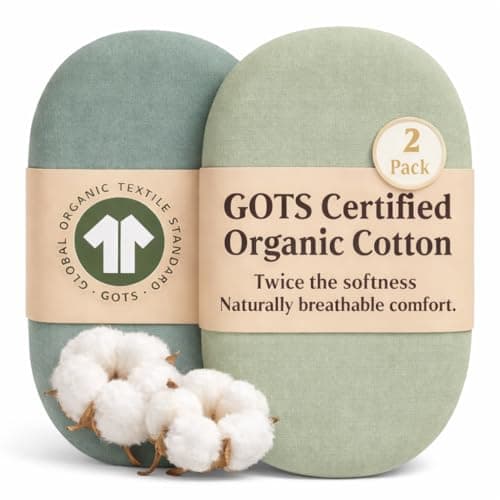 Bunnyjik GOTS Organic Bassinet Sheets Compatible with Halo Bassinest Swivel Sleeper Fits 3233 x 16 mattresses OvalRectangle Pads Premium Turkish Cotton Fitted Sheet Boys and Girls
