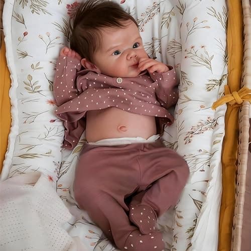 Zero Pam Realistic Silicone Baby Doll 18 Inch Reborn Baby Dolls Silicone Full Body Lifelike Babys Doll Girl Anatomically Correct Newborn Girl Real Life Reborn Dolls for Girls