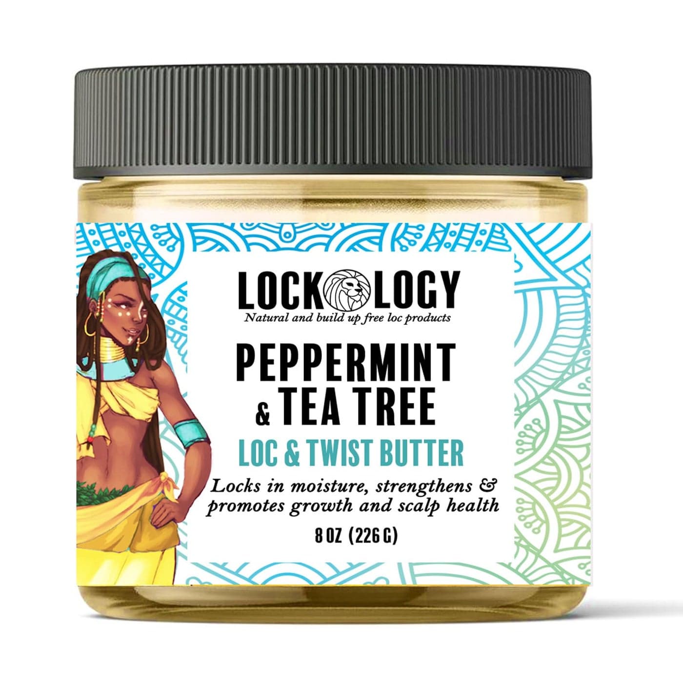 Loc Retwist Butter Dread Wax Loc Butter For Growth Peppermint Tea Tree All Natural NO Build Up Loc Retwists Products by Lockology