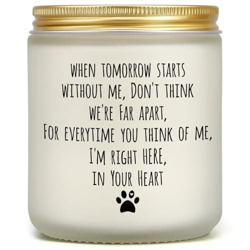 Dog Memorial Gifts for Loss of Dog, Pet Loss Gifts, Sympathy Candle for Cats Doggie Passing Away, Bereavement Remembrance Grief Condolence Present for Pet Lovers Friends Families in Memory of Doggie
