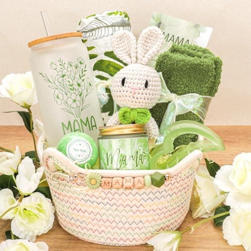 Elysirise New Mom GiftsBaby Shower Gifts for Mom and BabyPregnancy Gift for Expecting Mommy9Piece Care Basket for FirstTime Moms