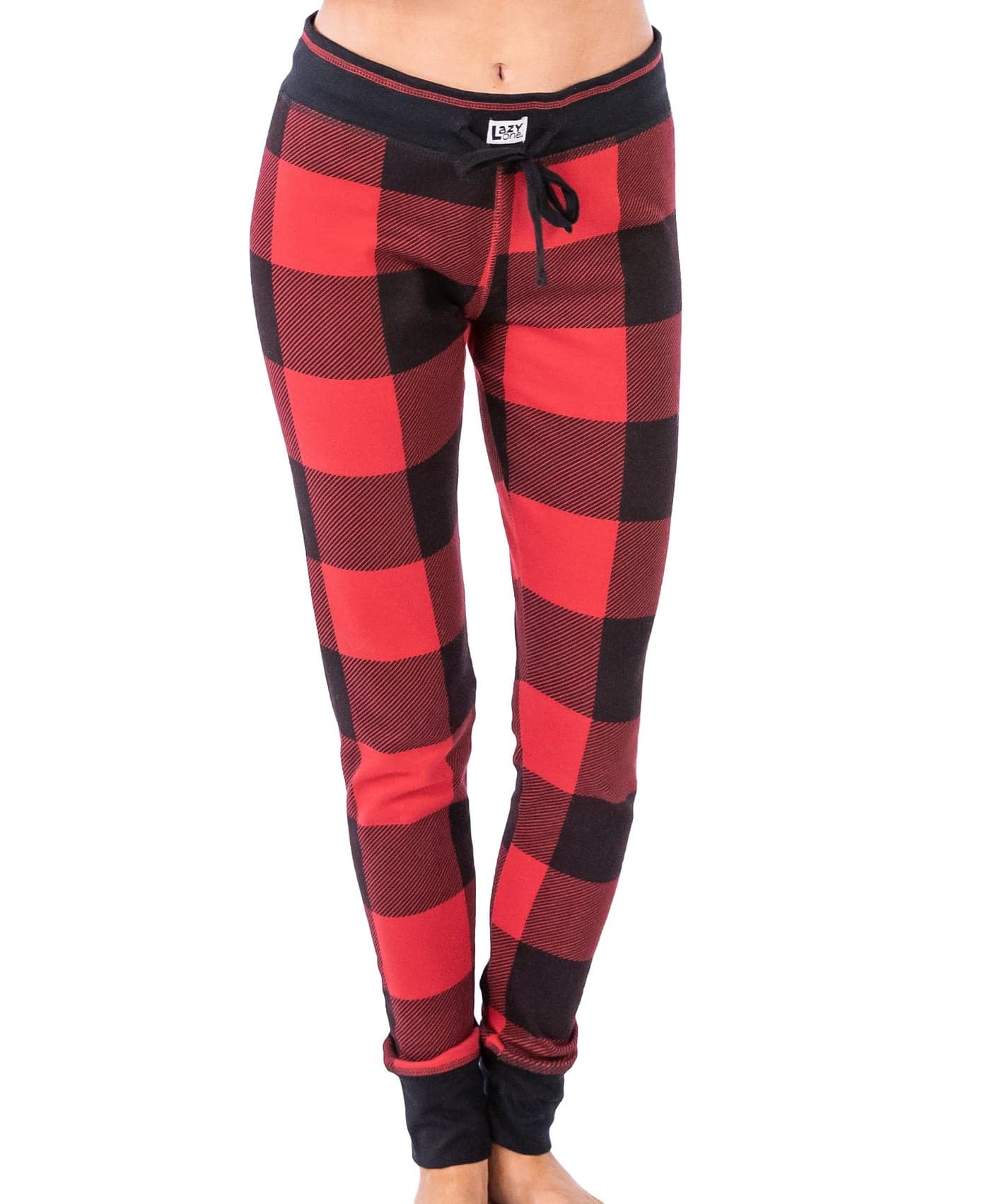 Red Plaid LazyOne Women's Leggings and Tees, Pajama Separates, Cozy Loungewear for Women (MEDIUM)