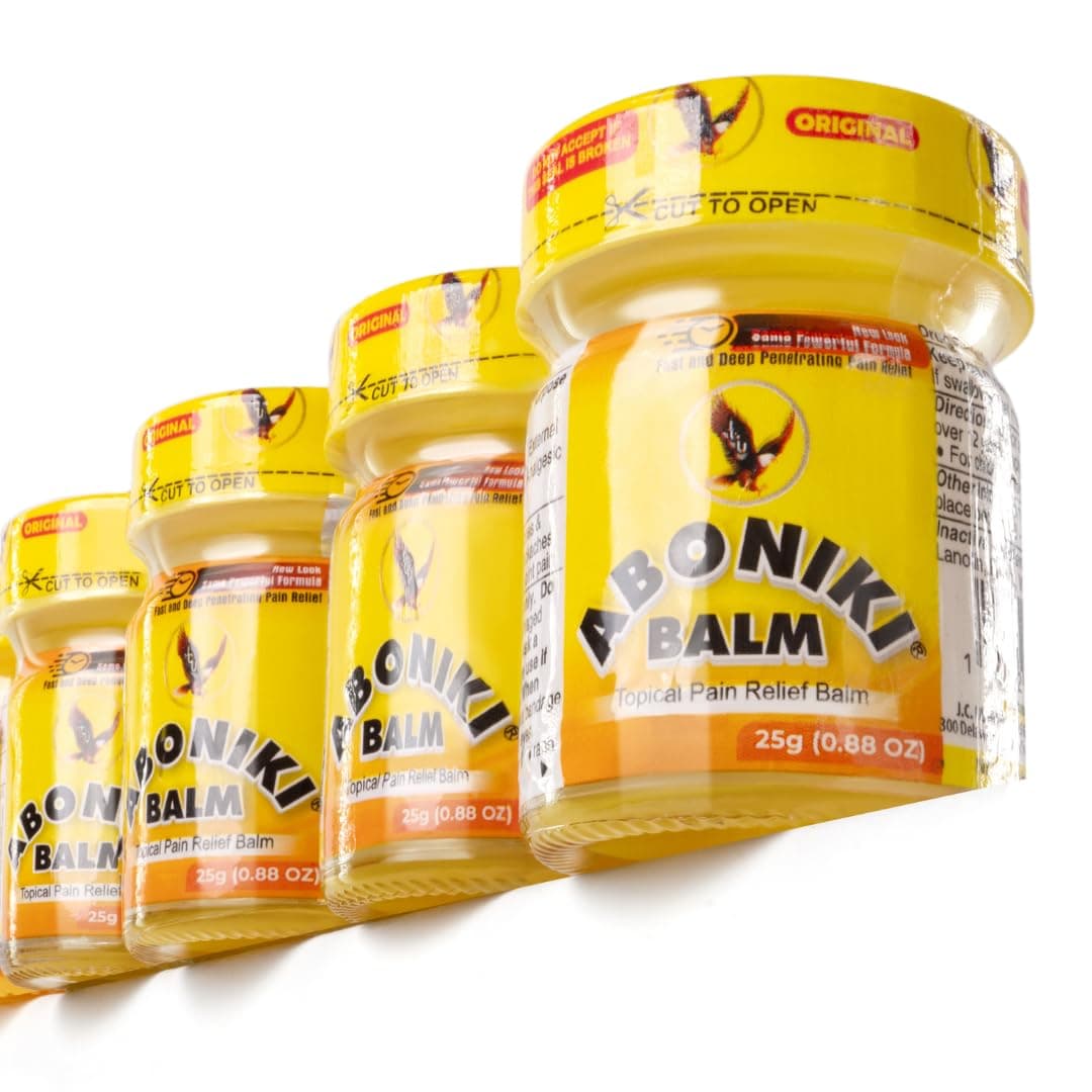 Aboniki Balm 4 Jars Powerful and FastActing Pain Relief for Muscles Joints and Whole Body Get Quick Relief Balm Soothes Aches and Pains Experience Deep Heat and Comfort
