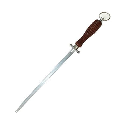12 High Carbon Honing Steel wWood Handle 12 Round Blade Sunrise Kitchen Supply