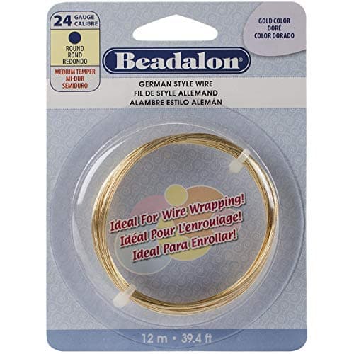 German Style Wire-Gold Round - 24 Gauge, 37.4'