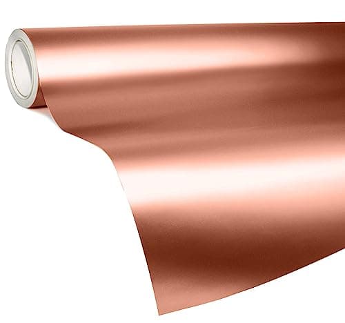VViViD Satin Rose Gold Conform Chrome Vinyl Wrap Roll 12ft x 5ft