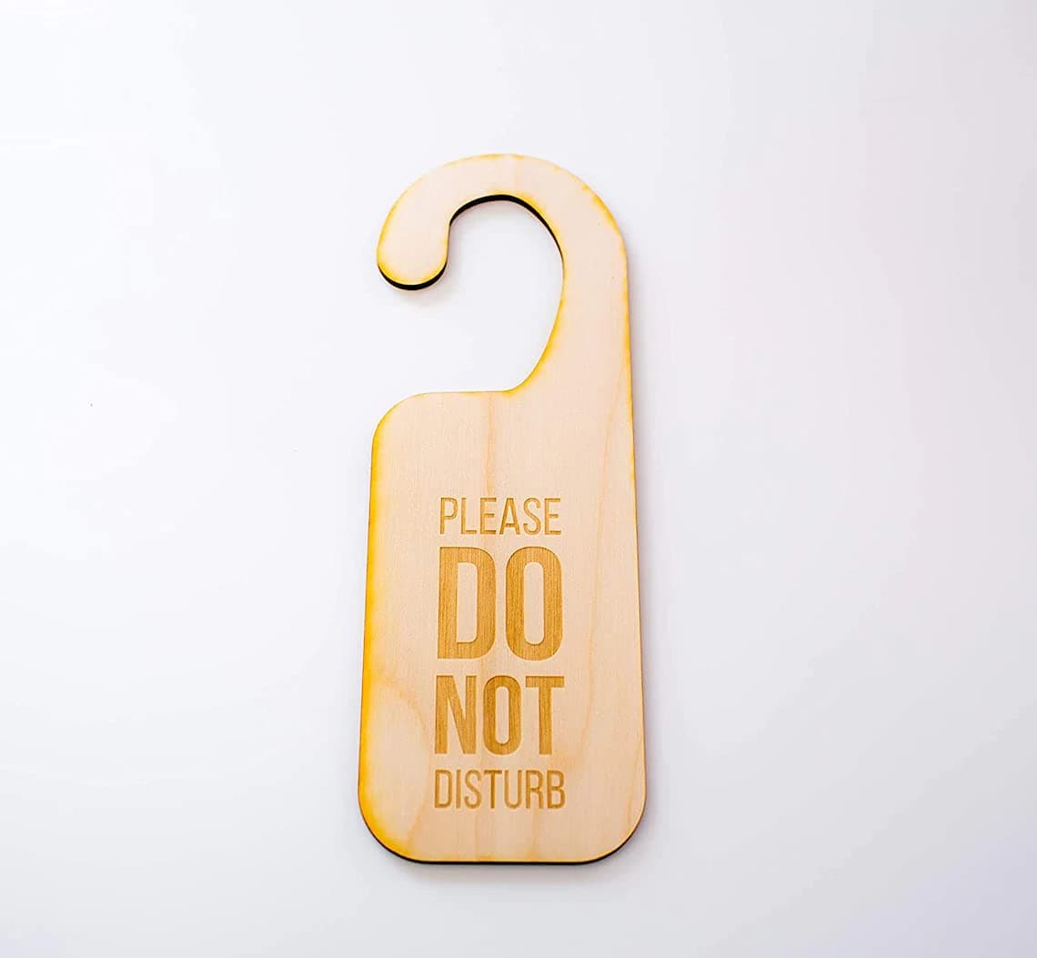 Haoser Do Not Disturb Hanger Sign Ideal for Office Home Clinic Class and Meeting Session DNDSIGN10_LxW8x3inch_Pack of 5