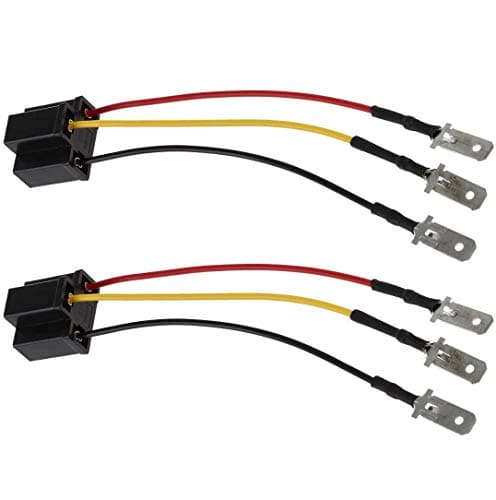 Partsam H4 9003 HB2 Wire Wiring Harness Sockets for 4x6 7x6 5x7 inch Sealed Beam Car Truck Headlights Pickup Heavy Duty Headlamp 2PCS