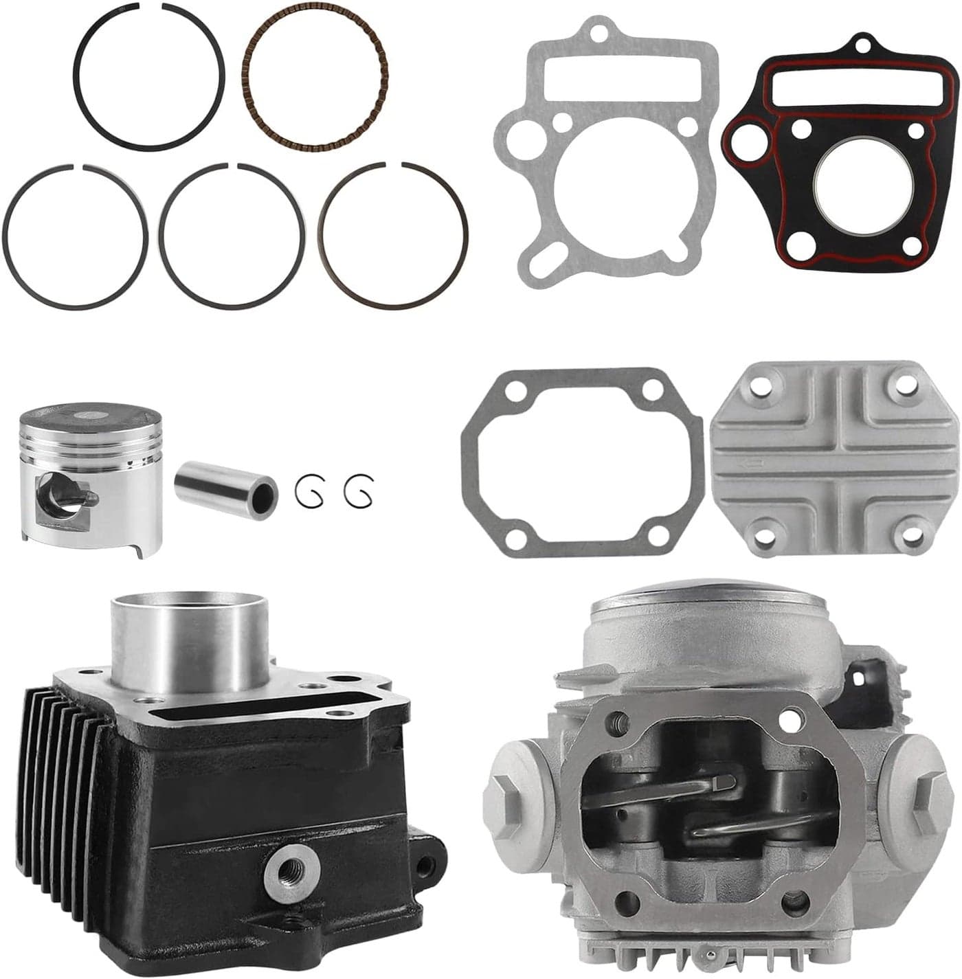 FLYPIG 39mm Big Bore Cylinder Rebuild Assembly Kit for Honda 50CC Z50 Z50R XR50 CRF50 Dirt Bike Go Kart
