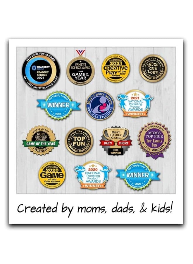 TwoPointOh Games Artsy Fartsy - Fun Family Games for Kids and Adults. Winner of USA Today's Best Gift for Families National Award