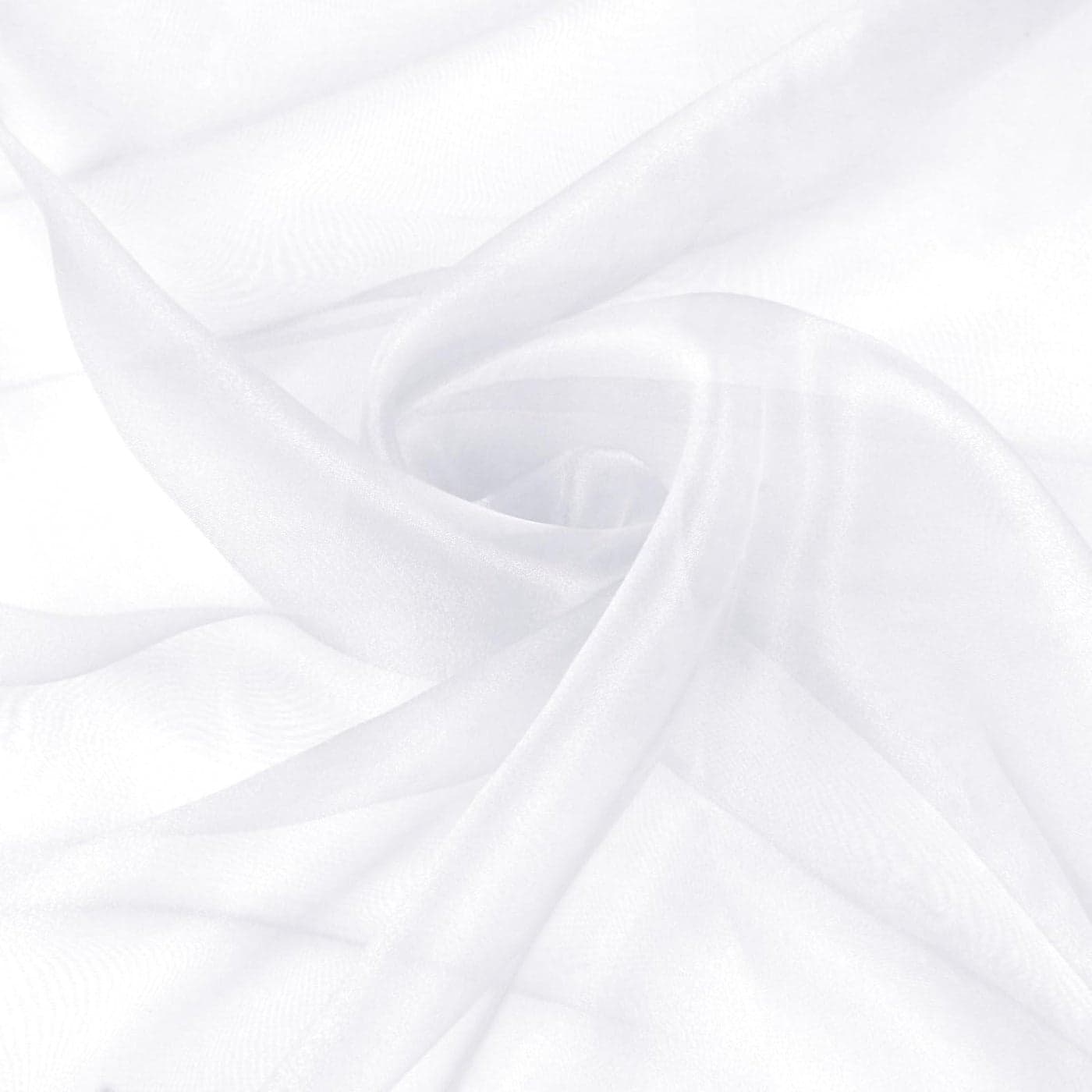 VACVELT Sheer Organza Fabric by The Yard 60 Inch Wide White Organza Fabric Bolt Bridal Sheer Tulle Fabric Silk Organza Fabric Roll for Wedding Party Decorations Backdrop Curtain 1 Yard