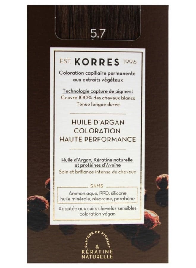 Permanent Color Argan Oil - Hair Colour: 5.7 Brown Light Chestnut