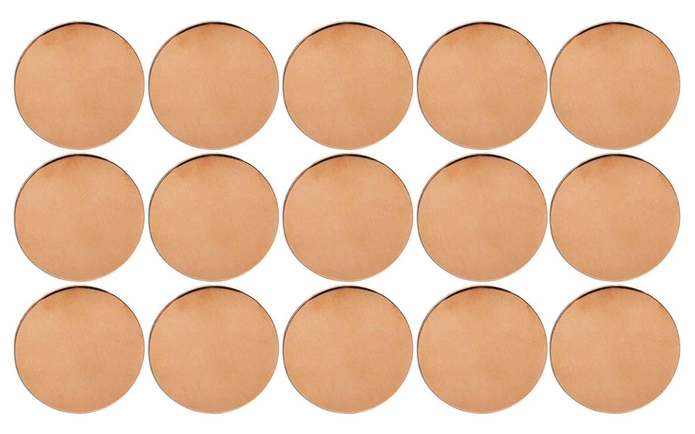 Copperlab 158 Inch Round Circle Disc Copper Metal Stamping Blank Engraving Tag 16 Oz Copper 15 Blanks
