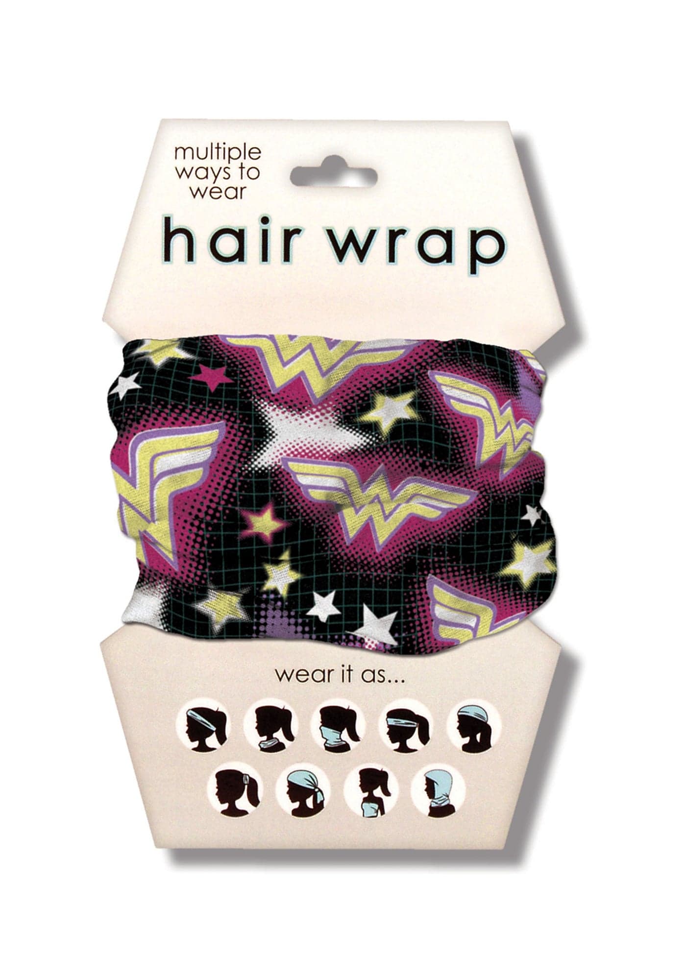 Spoontiques Hair and Face Wraps Multifunctional Bandanna Headband Scarf Neck Gaiter Balaclava Wonder Woman