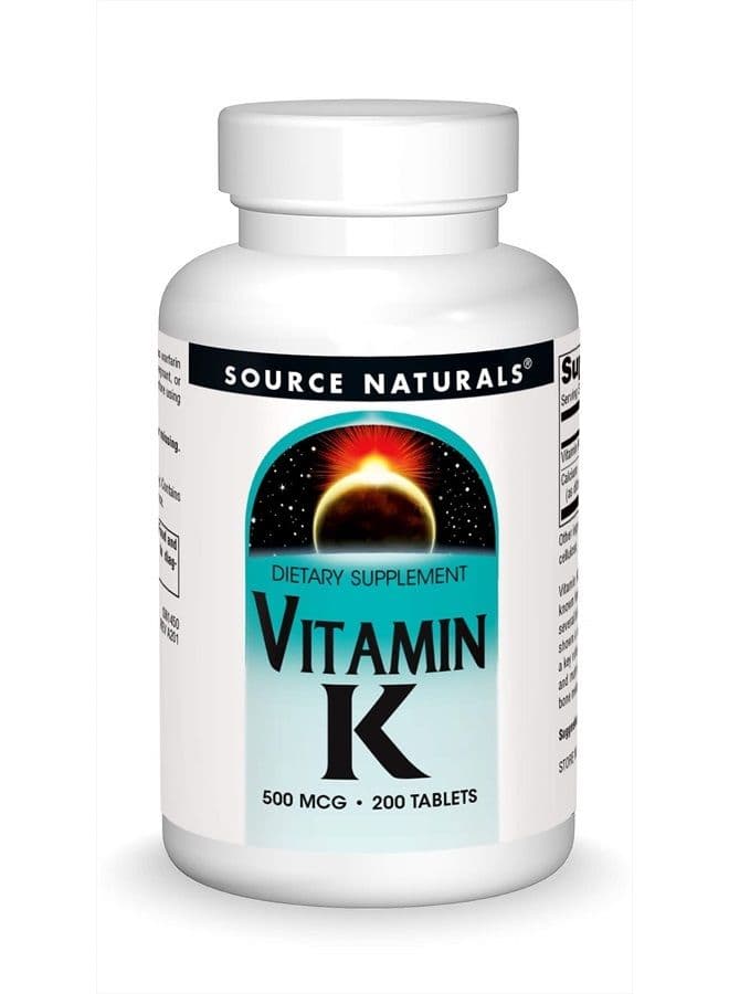 Vitamin K, 500mcg, Tablets, 200 Tablets