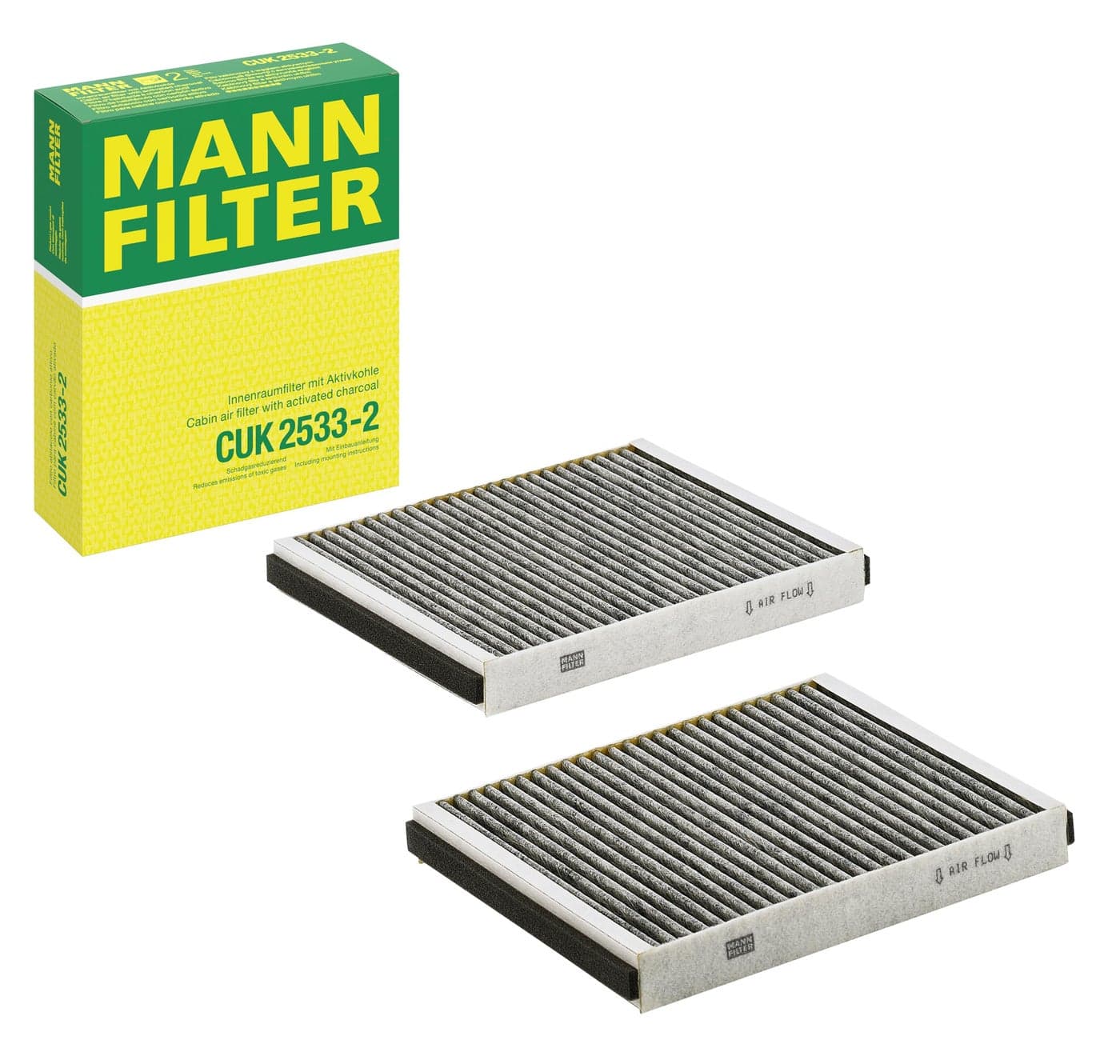Mann Filter CUK 25332 Carbon Activated Cabin Filter