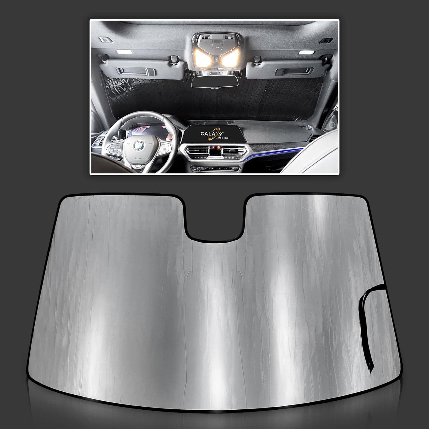 Custom Fit Windshield Sun Shade for 2021 2022 2023 2024 2025 BMW 4 Series 4Series 2DR Coupe Convertible Not for Gran Coupe Insulated Window Sunshade Privacy Blockout UV Reflector Protection