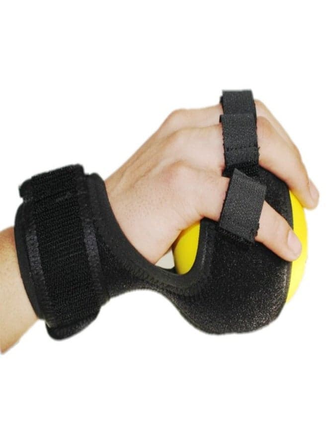 Ergonomic Five Finger Hand Grip Strengthener with Elastic Ball Ideal for Stroke Rehabilitation Senior Fitness