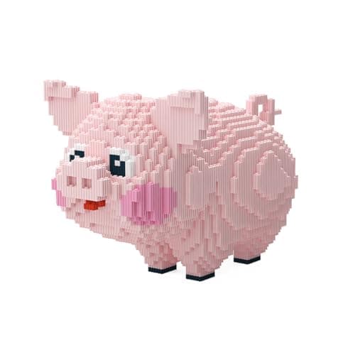 BDYDT Animal Pig Micro Building Blocks Set 2745 Pieces Gift for Adults and Kids Ages 14 Years and Up