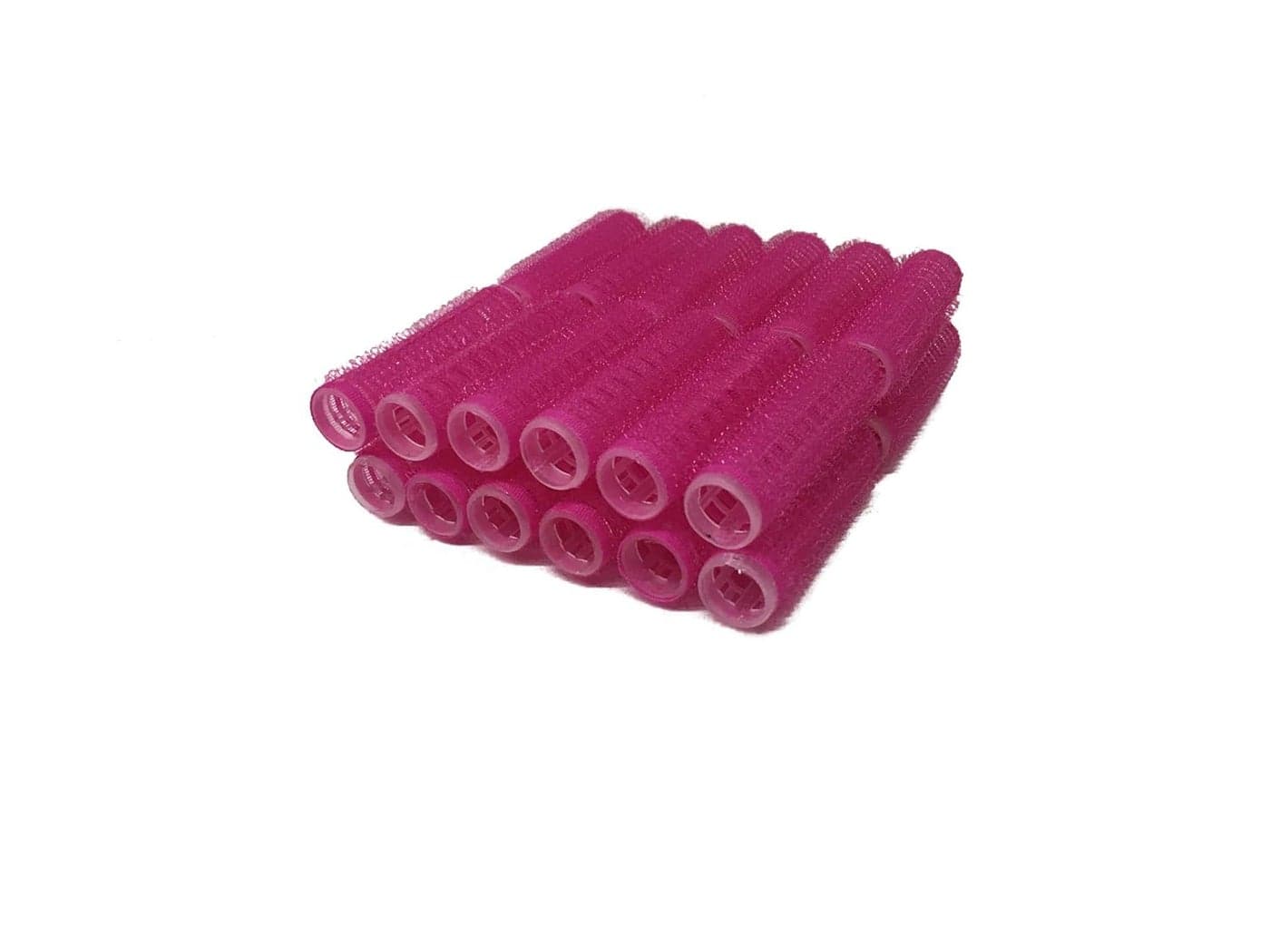 Pack of 24 Mini Small Hair Rollers Self Grip Vented Pro Salon Hairdressing Curlers Hot Pink