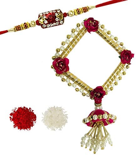 Evisha kundan studded rakhi And Square lumba chuda Hanging | Kundan Studded Rakhi || rakhi || rakhi set || rakhi for brother || rakhi for brother and bhabhi || rakhi combo || bhaiya bhabhi rakhi || rakhi gifts
