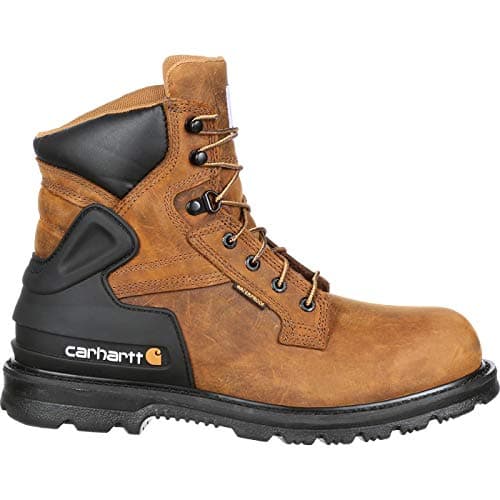 Carhartt Men's Heritage 6" Waterproof Steel Toe Work Boot CMW6200, Brown, 9.5W