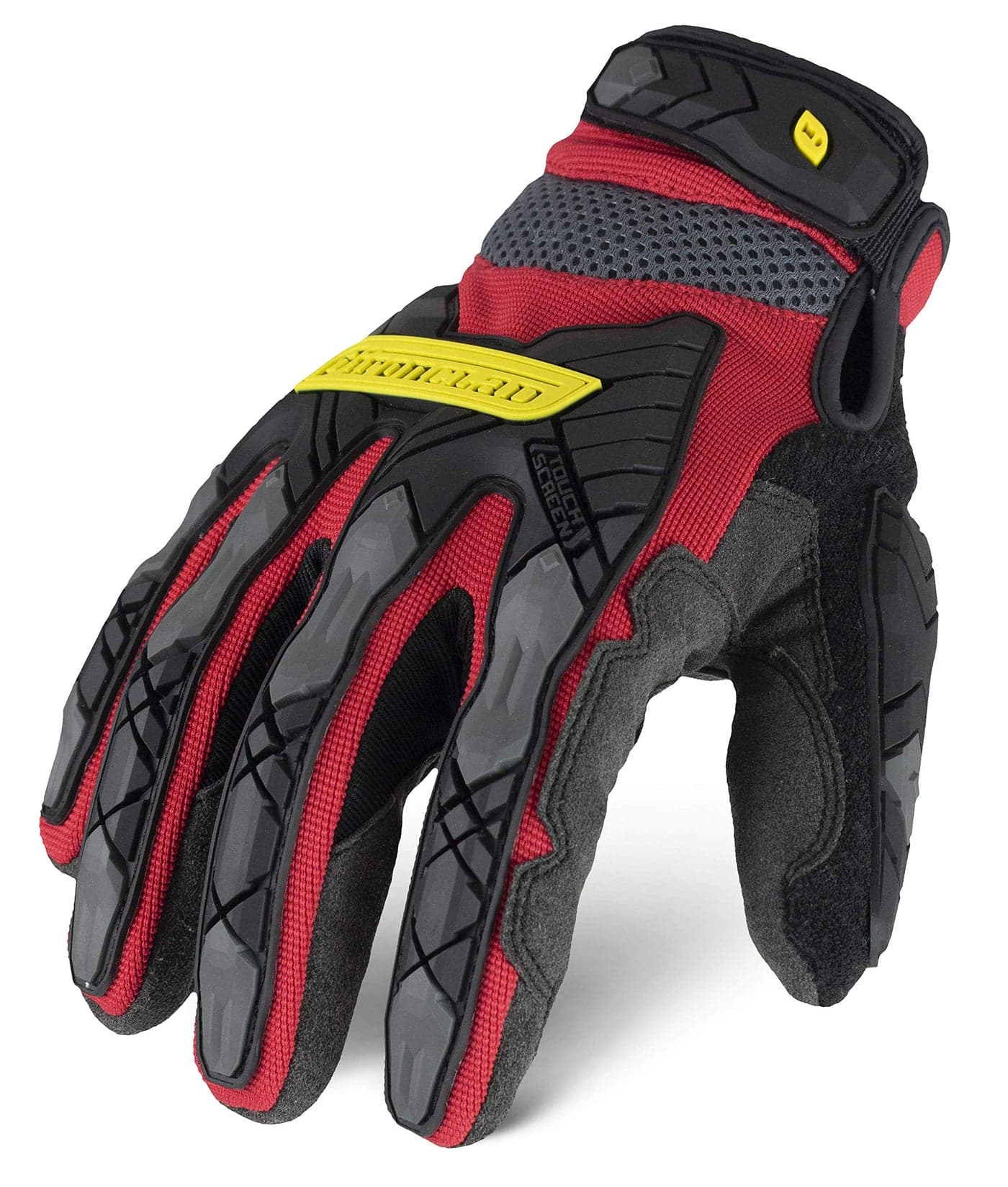 Ironclad Command Impact 360 Cut A6 Work Gloves; Touch Screen Gloves Conductive Palm & Fingers, Impact Protection, Machine Washable, Sized S, M, L, XL, XXL (1 Pair), Red (IEX-MIGR5-05-XL)