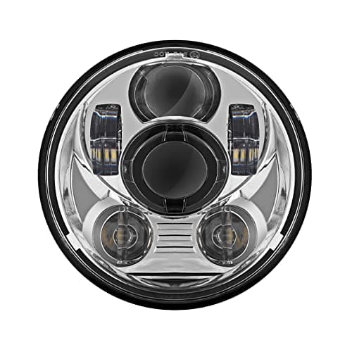 Hogworkz® 5.75 Inch LED V2 Headlight - Daymaker Replacement Compatible with Harley Davidson Dyna Sportster Softail - Chrome