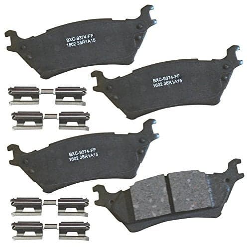 Bendix Premium SBC1602 Ceramic Rear Brake Pads for Ford F-150 2020-2012, Lobo 2020-2015, Lincoln Mark LT 2014-2012