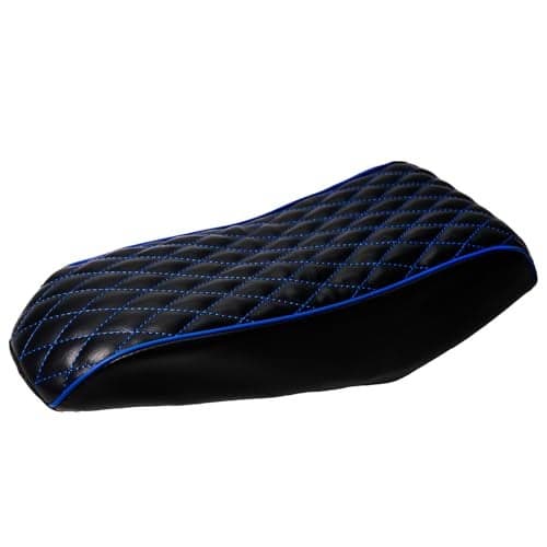 JMCHstore Blue Diamond Stitch Retro Seat Cover for Coleman CC100X Mini Bike 98cc Hisun 100CC Kids Trail Bike Cushion Replacement Parts
