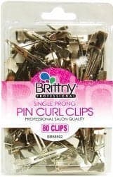Single Prong Professional Salon Pin Curl Clips 80 Clips