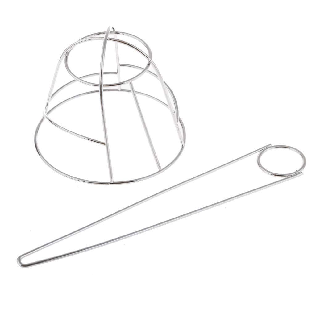 French Hair Bun Cover Cap Holder Creative Hair Cuff Hair Stick Hair Pin Bowlshaped Hollow Hair Clip Bun Holder Bun Cage for Women Hair Updo Silver