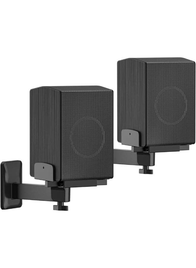 Speaker Wall Mounts for Samsung HW-Q Speakers - Adjustable Dual Side Clamp SWA-9500s Rear Speaker Mount for HW-Q990D/HW-Q990C/HW-QS700F/HW-Q800F/HW-Q900F/HW-Q600F WR Cable Ties