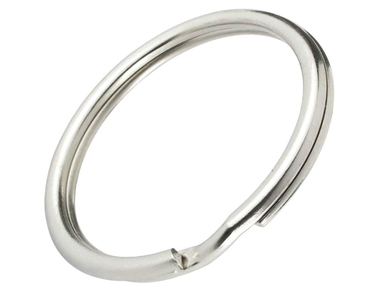 DIY Crafts Pack Of 144 Pcs, Silver, 1" Key Rings - Heat Treated & Lead Free Split Ring K (Pack Of 144 Pcs, Silver)