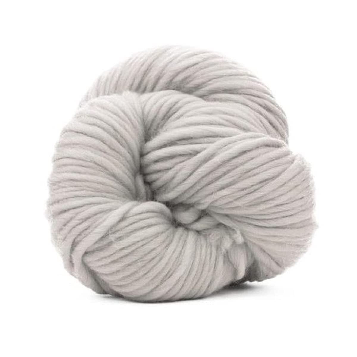 Revolution Fibers Premium Super Bulky Merino Yarn 100Grams of 100 Wool Yarn Chunky Weight Thick Wool Yarn for Knitting Crochet Baby Blanket Dyed Felting Weaving Lightening White