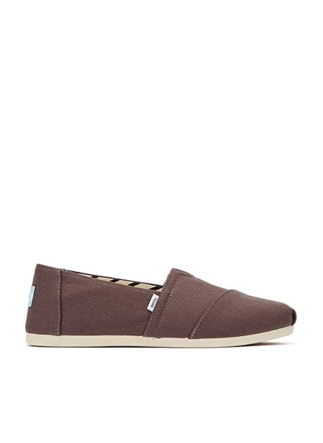 TOMS Women's Alpargata Loafer Flat, Ash Grey Recycled Cotton, 10