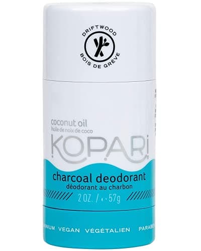 Kopari Aluminum Free Coconut Deodorant Non Toxic Clean PlantBased No Aluminum Parabens or Baking Soda Long Lasting Protection Charcoal 2 oz