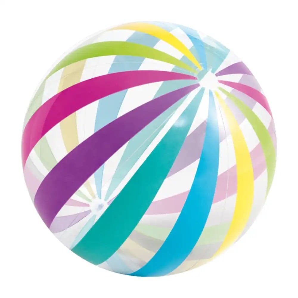 Intex Multi-Colour Jumbo Ball- 59065 Big Panel Colorful Giant Beach Ball, Size 1.07M