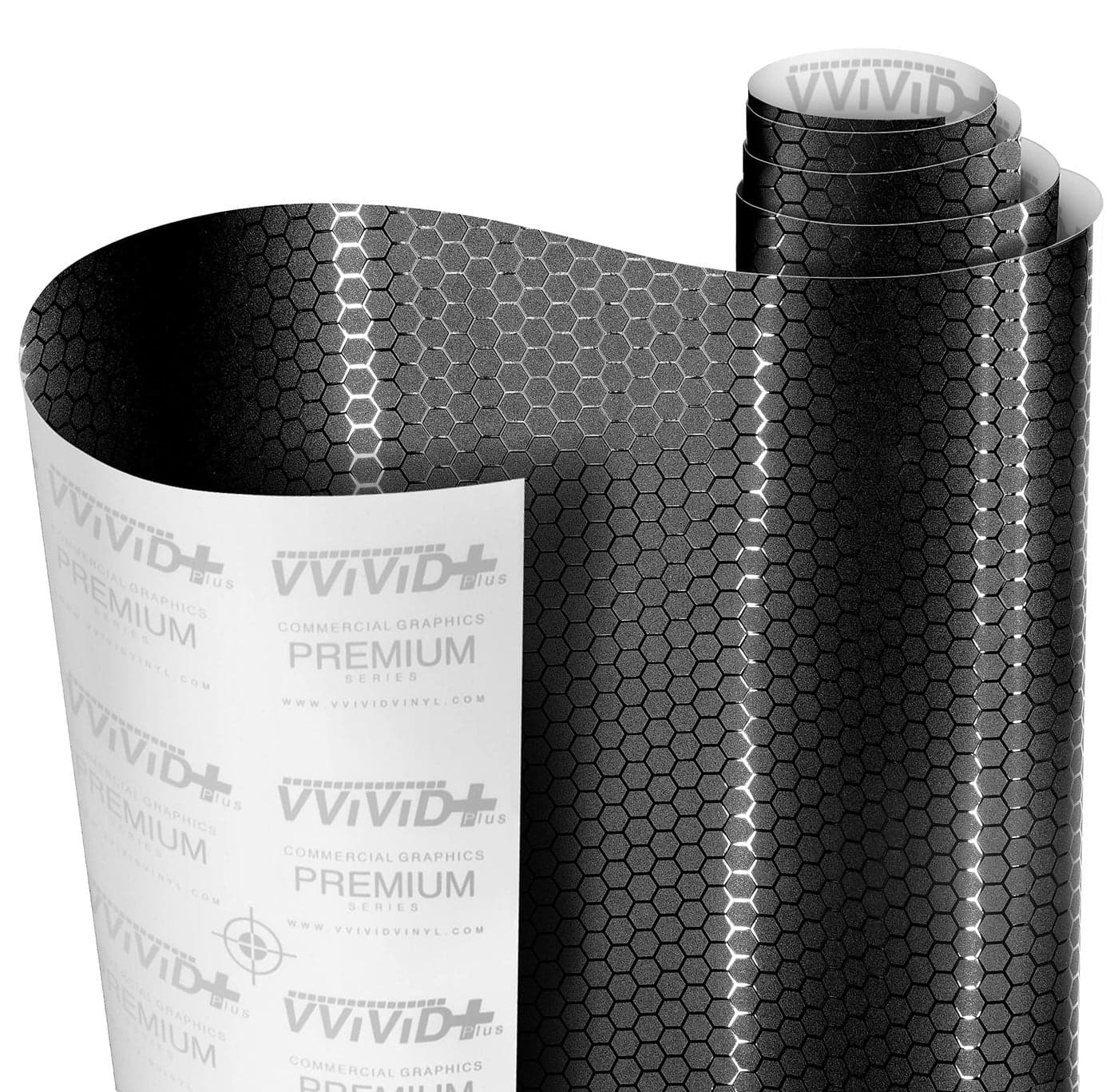 VViViD Honeycomb Matte Black Medium Pattern Car Wrap Vinyl 1ft x 5ft