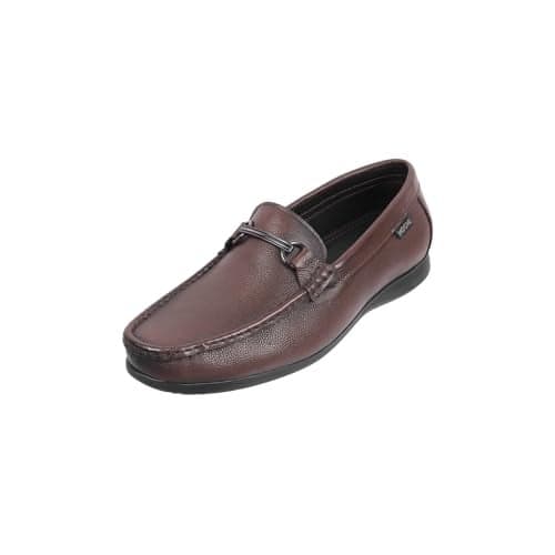 Mochi Men Brown Faux Leather Casual Loafer Shoes UK/8 EU/42 (19-437)