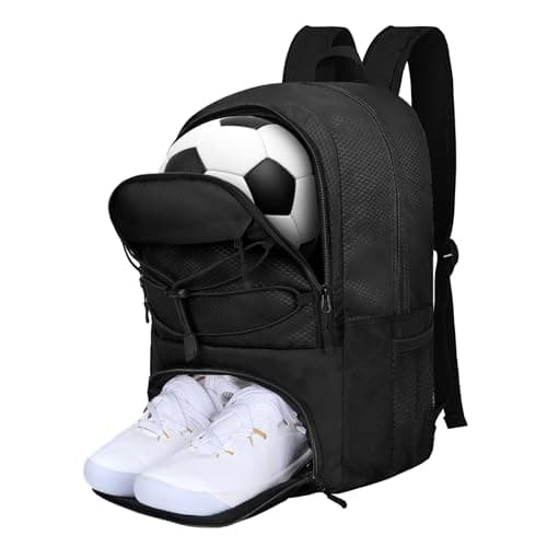 Goloni Soccer Backpack Bag with Separate Ball Cleat Shoe Compartment Waterproof Volleyball Basketball Backpack Sports Gym Backpack for Teen Girls Boys Men Women Kids