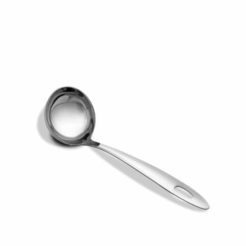 Shri & Sam Stainless Steel Pearl Ladle, 20cm, Silver