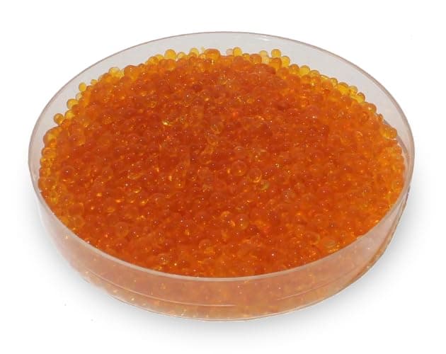 Color Indicating Desiccant Silica Gel Orange Beads 35mm 250GM Moisture Absorber Dehumidifier for Drying Flowers Seeds Wardrobe Camera 3D Printer Filament More