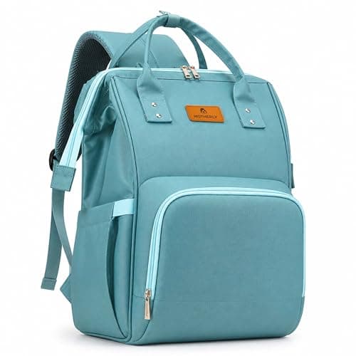 Motherly Everyday Diaper Bag for Mothers for Travel Spacious Diaper Bags for Mom | Baby Bag with Multi-Pocket Design | Maternity Bags for Mother and Baby-Light Green