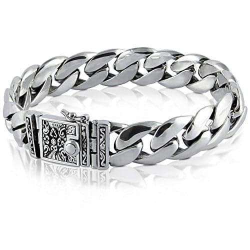 VY JEWELRY HIGH Class - 925 Sterling Silver Men Bracelet - Made in Thailand – Size 8