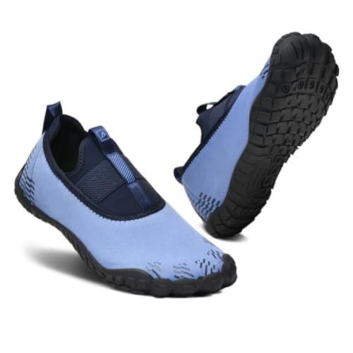 Impakto Barefoot for Wide feet Shoes for Women | Lightweight Running & Training Shoes with Soft Sole & Superior Grip | Running, Jogging Regular Gym Shoes for Women Blue