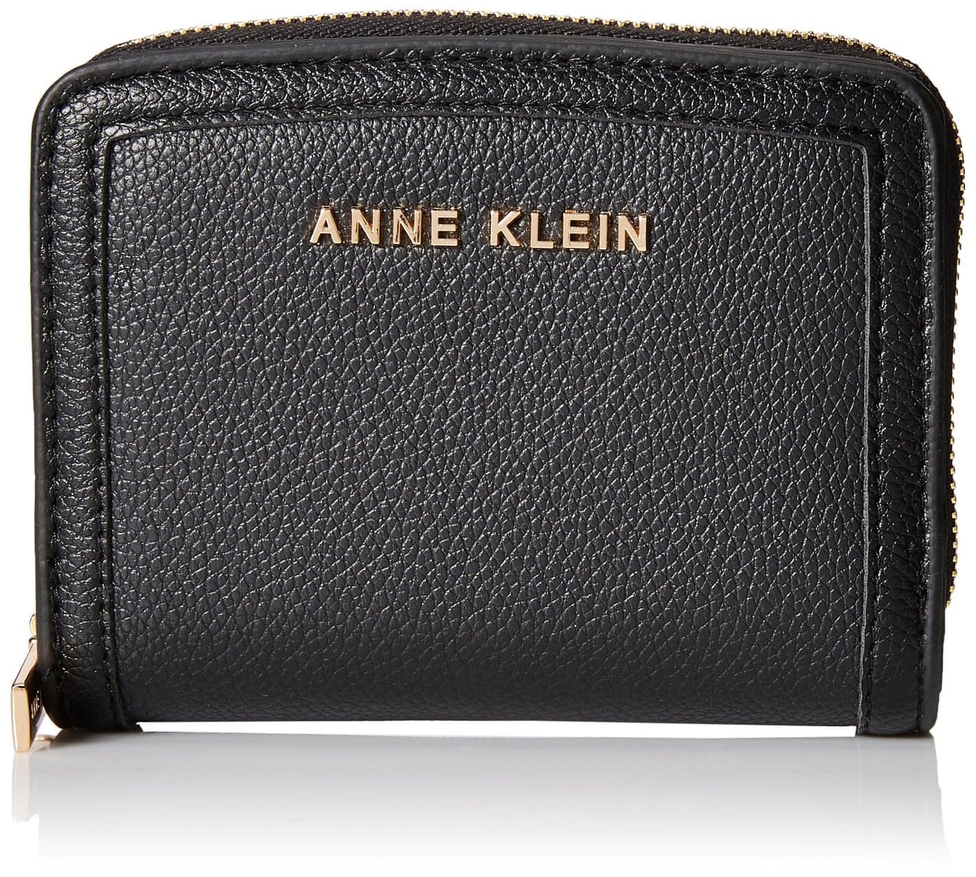 Anne Klein Womens Ak Small Curved Wallet, Black