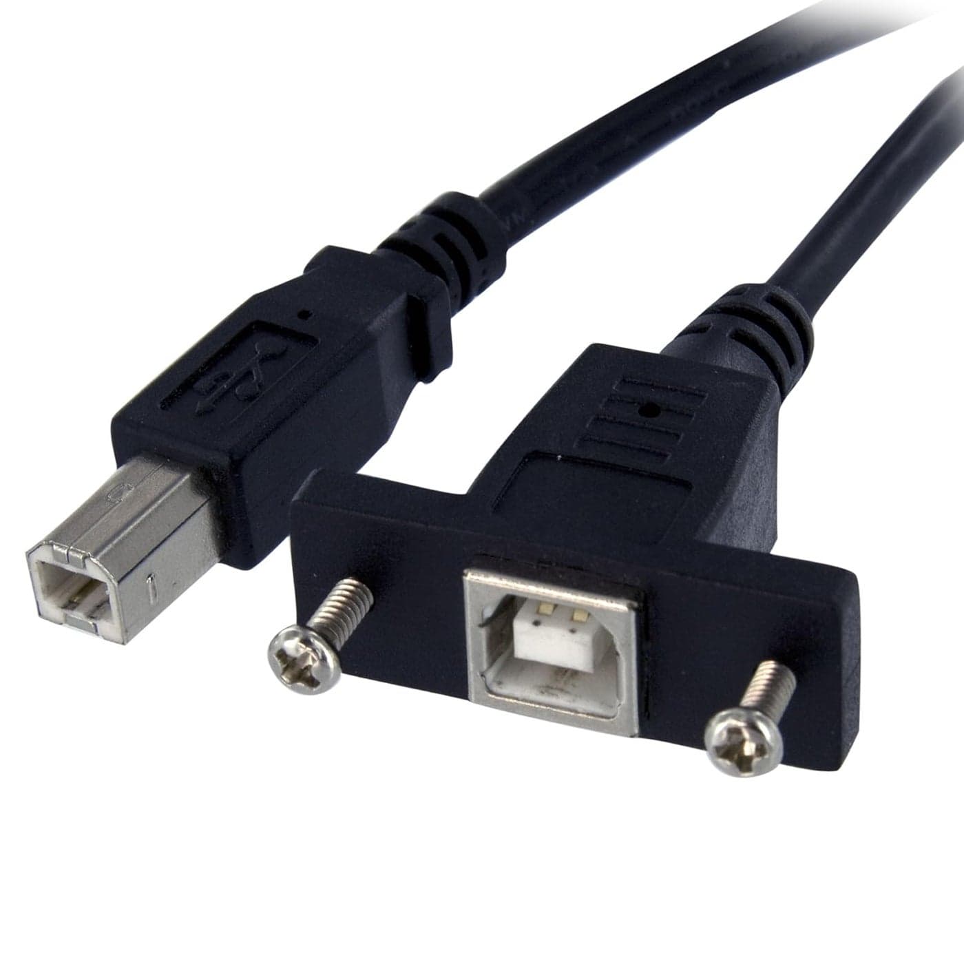 StarTechcom 3 ft Panel Mount USB Cable B to B FM Panel Mount USB Extension USBB Female to USBB Male Adapter Cable USBB F Port