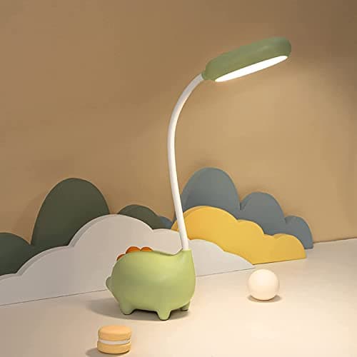 LED Desk Lamp Dinosaur Night Light for KidsCute Bedside Lamps Reading Light with Touch Control 3 Color Modes Nursery Room Decor Small Lights Kawaii Accessories Funny Gifts for Boys Girls Teens